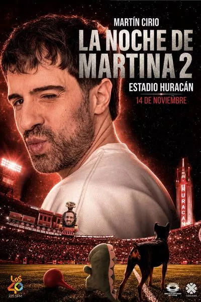 Póster oficial de La Noche de Martina 2 con Martín Cirio